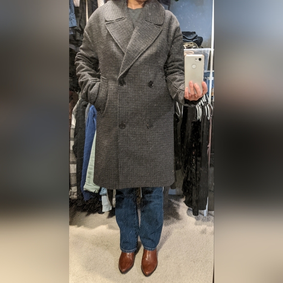 Frank and Oak wool-blend cocoon coat - Picture 10 of 11